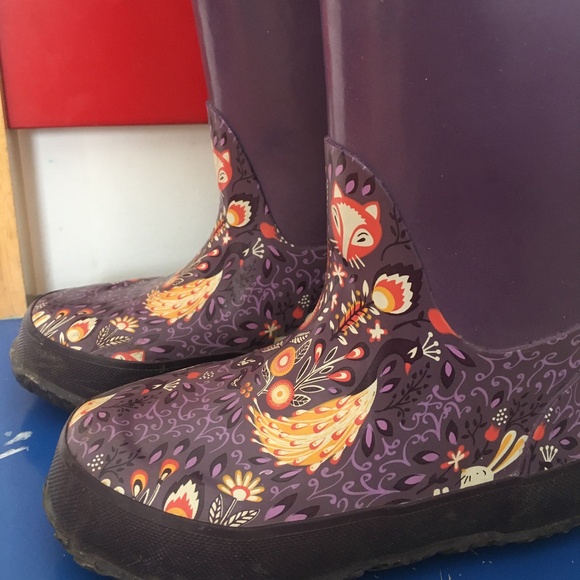 Bogs youth girl rain boots size 11 - Picture 3 of 9